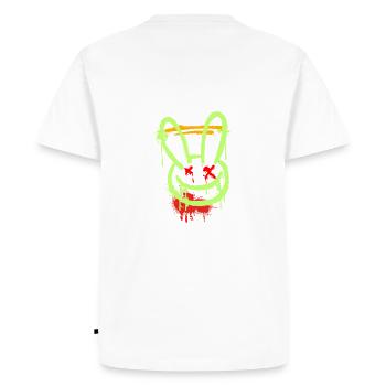Rabbit Year Design byStylefusionX - Men's Premium Organic T-Shirt - white - Back - Nico (187cm)