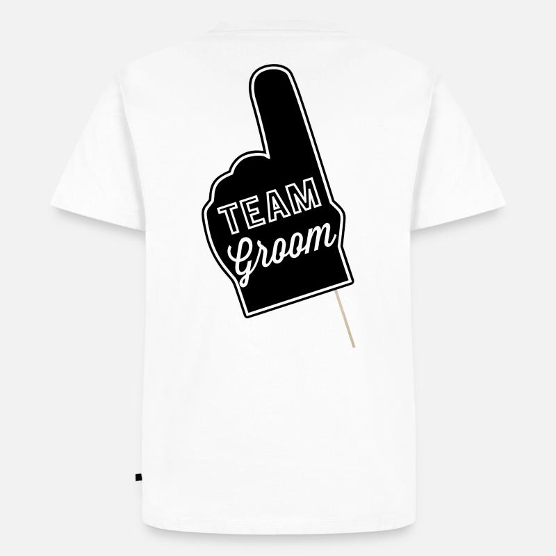 Teem Bräutigam - Männer Premium Bio T-Shirt - Weiß