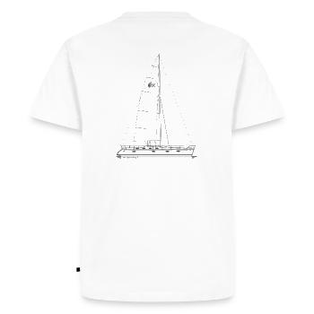 Graphique d'un Bavaria 50 sur T Shirts & Mugs - T-shirt Premium bio Homme - blanc - Dos - Nico (187cm)