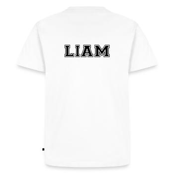 liam - T-shirt Premium bio Homme - blanc - Dos - Nico (187cm)
