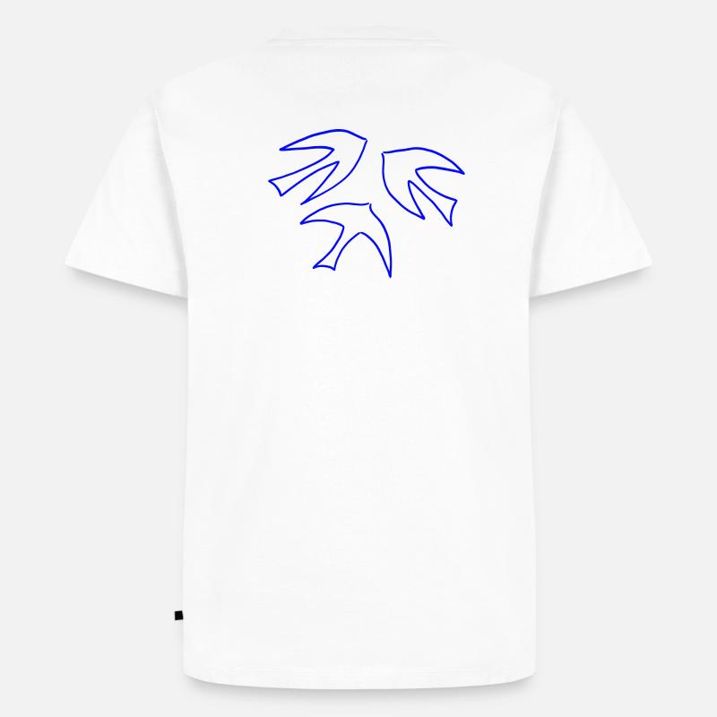 Pablos Tauben - Männer Premium Bio T-Shirt - Weiß