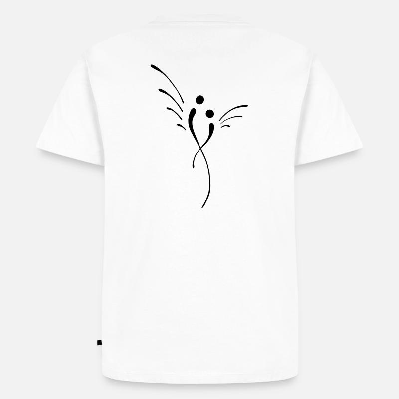 engel, - Männer Premium Bio T-Shirt - Weiß