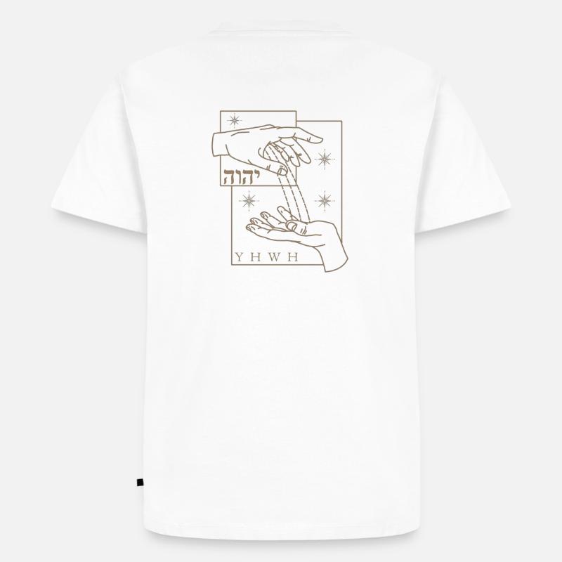 blessings from above - Männer Premium Bio T-Shirt - Weiß