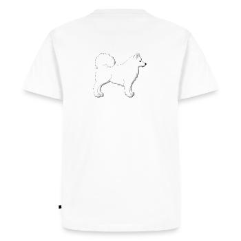 Samojede - T-shirt Premium bio Homme - blanc - Dos - Nico (187cm)