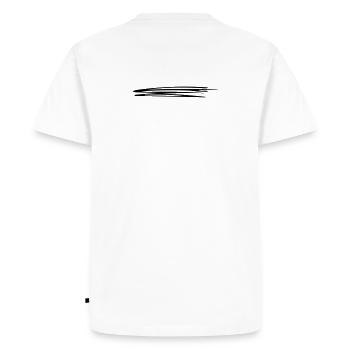 Sweeping lines | Vectorgraphic = Change Colors - Men's Premium Organic T-Shirt - white - Back - Nico (187cm)