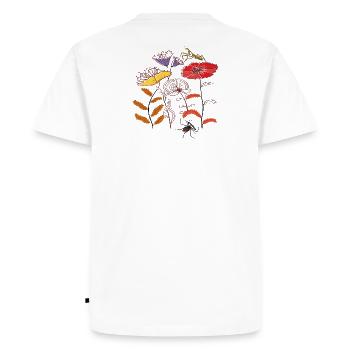 Fleurs de jardin avec des insectes - T-shirt Premium bio Homme - blanc - Dos - Nico (187cm)