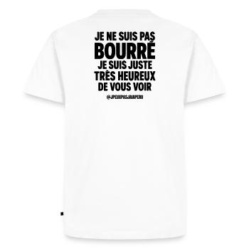 Je ne suis pas bourré Humour Apéro Homme - T-shirt Premium bio Homme - blanc - Dos - Nico (187cm)