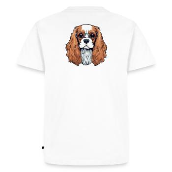 cavalier King Charles, chien, chien mignon - T-shirt Premium bio Homme - blanc - Dos - Nico (187cm)