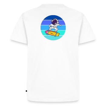 astronaute, space, cosmonaute - T-shirt Premium bio Homme - blanc - Dos - Nico (187cm)
