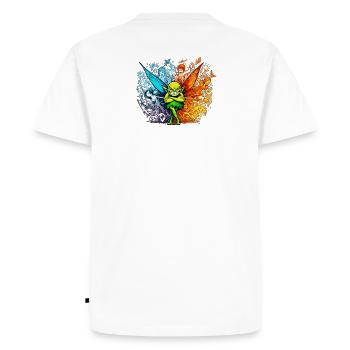The Mother's Fairy - Men's Premium Organic T-Shirt - white - Back - Nico (187cm)