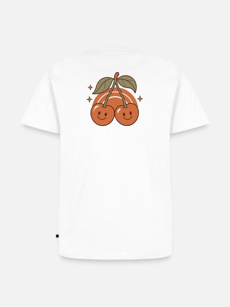 Sweet Retro Cherries Smile - Men's Premium Organic T-Shirt - white