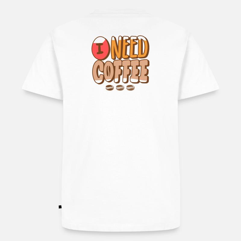 Kaffee, Kaffeeventilator, Kaffeebohne - Männer Premium Bio T-Shirt - Weiß