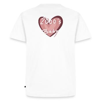 Bébé des années 2000 - T-shirt Premium bio Homme - blanc - Dos - Nico (187cm)