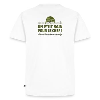 septième compagnie, 7ème compagnie, Pitivier - T-shirt Premium bio Homme - blanc - Dos - Nico (187cm)