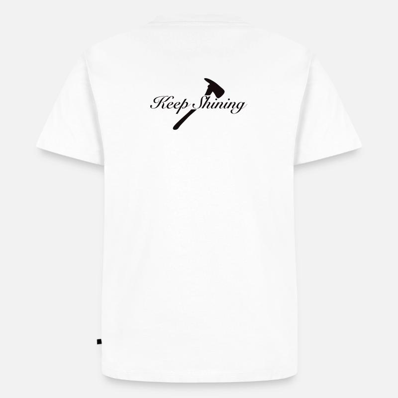 Keep Shining  - Männer Premium Bio T-Shirt - Weiß