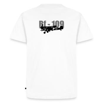 bf_109 - T-shirt Premium bio Homme - blanc - Dos - Nico (187cm)