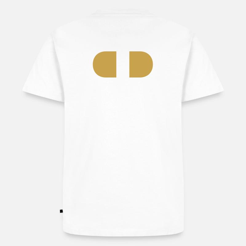 controller-split-gold - Männer Premium Bio T-Shirt - Weiß