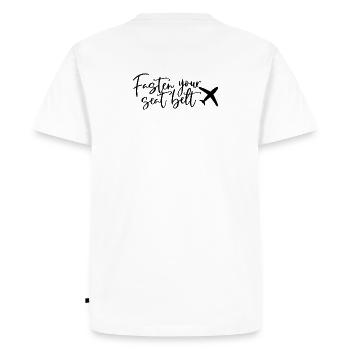 Jeûner votre ceinture - T-shirt Premium bio Homme - blanc - Dos - Nico (187cm)