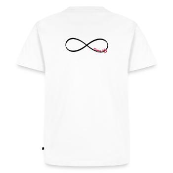 Infinity Sign Family Gift Love - Men's Premium Organic T-Shirt - white - Back - Nico (187cm)