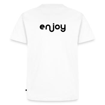 Jouir - T-shirt Premium bio Homme - blanc - Dos - Nico (187cm)