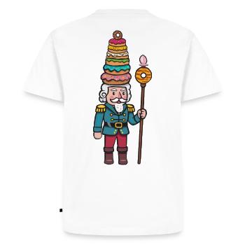 Casse-noisette Donut Cracker - T-shirt Premium bio Homme - blanc - Dos - Nico (187cm)