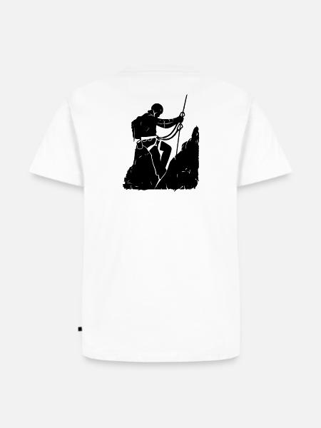 Via Ferrata Adventure – Via Ferrata Design - Men's Premium Organic T-Shirt - white