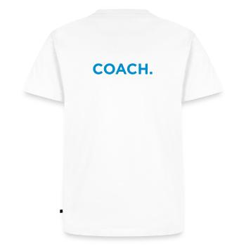 Best Coach Ever - Men's Premium Organic T-Shirt - white - Back - Nico (187cm)