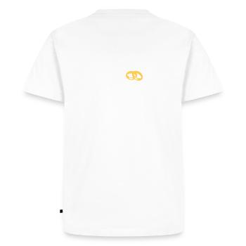 Marié à la Perle rare Mariage - T-shirt Premium bio Homme - blanc - Dos - Nico (187cm)