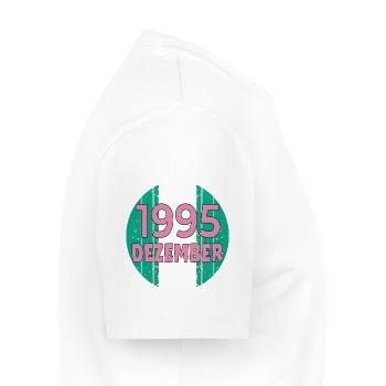 31ST BIRTHDAY 1995 DECEMBER GIFTS - Men's Premium Organic T-Shirt - white - Right - Nico (187cm)