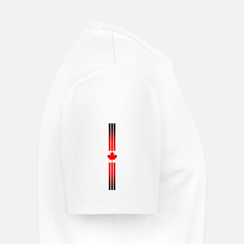 Logo rotes Blatt Kanada - Männer Premium Bio T-Shirt - Weiß