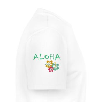ALOHA - T-shirt Premium bio Homme - blanc - Droite - Nico (187cm)