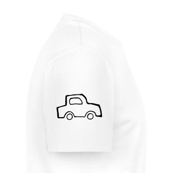 car - T-shirt Premium bio Homme - blanc - Droite - Nico (187cm)