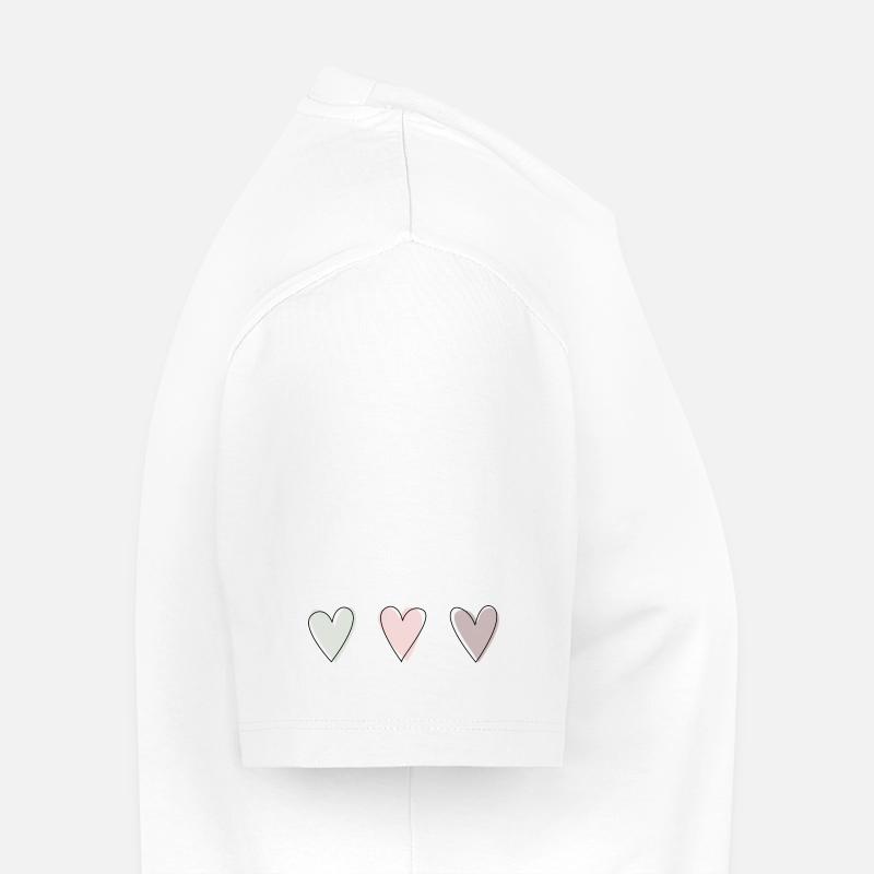 ♥³. - Männer Premium Bio T-Shirt - Weiß