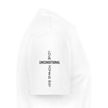 Love unconditional - Men's Premium Organic T-Shirt - white - Right - Nico (187cm)