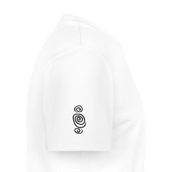 Constellation spirale abstraite spirale - T-shirt Premium bio Homme - blanc - Droite - Nico (187cm)