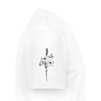 Fleur de lilly - T-shirt Premium bio Homme - blanc - Droite - Nico (187cm)