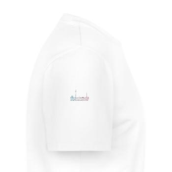 Düsseldorf - T-shirt Premium bio Homme - blanc - Droite - Nico (187cm)