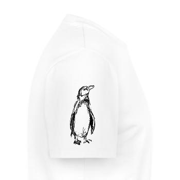 manchot - T-shirt Premium bio Homme - blanc - Droite - Nico (187cm)