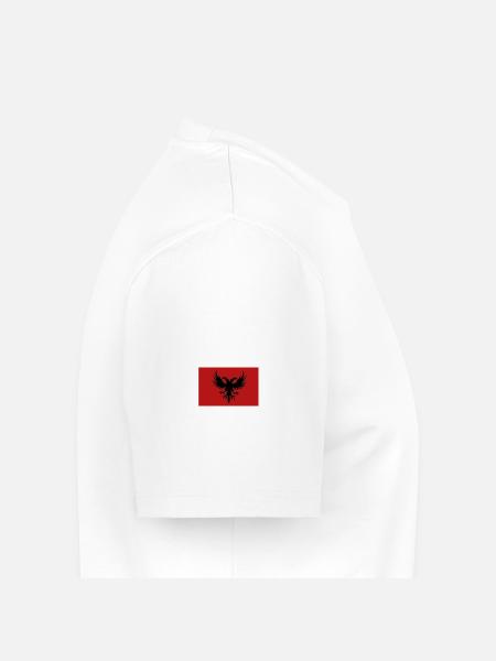 Shqiponja croped 1 - Männer Premium Bio T-Shirt - Weiß