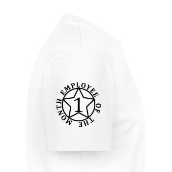 Employé du mois - T-shirt Premium bio Homme - blanc - Droite - Nico (187cm)