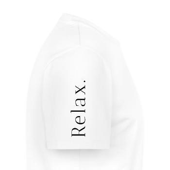 relax - T-shirt Premium bio Homme - blanc - Droite - Nico (187cm)