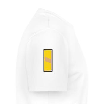 Grade de sous-lieutenant de l’armée de terre de différentes couleurs - T-shirt Premium bio Homme - blanc - Droite - Nico (187cm)