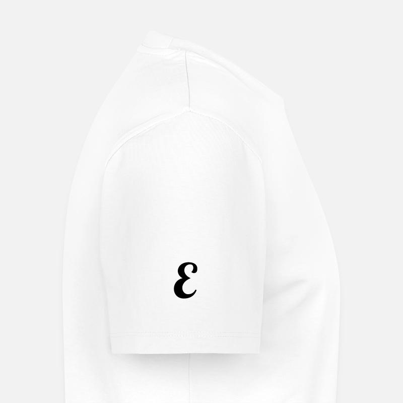 Buchstabe E - Männer Premium Bio T-Shirt - Weiß