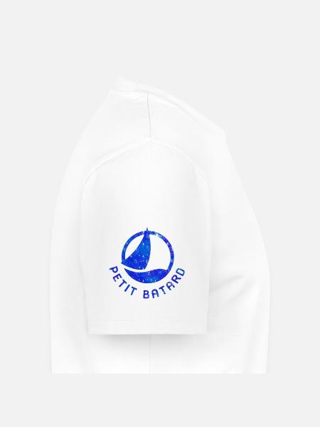 Petit batard - logo t-shirt / polo épaule - T-shirt Premium bio Homme - blanc