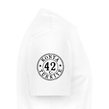 Konya 42 Vintage - Men's Premium Organic T-Shirt - white - Right - Nico (187cm)
