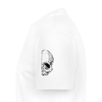 Sketchy skull - Men's Premium Organic T-Shirt - white - Left - Nico (187cm)