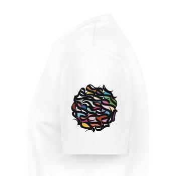Gardoon - Männer Premium Bio T-Shirt - Weiß - Links - Nico (187cm)