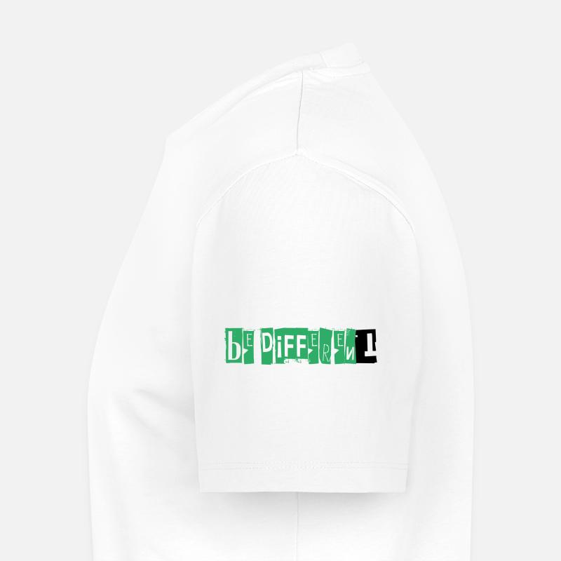 BE DIFFERENT - Männer Premium Bio T-Shirt - Weiß