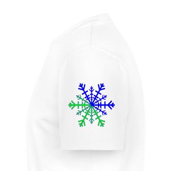 Christmas star winter - Men's Premium Organic T-Shirt - white - Left - Nico (187cm)