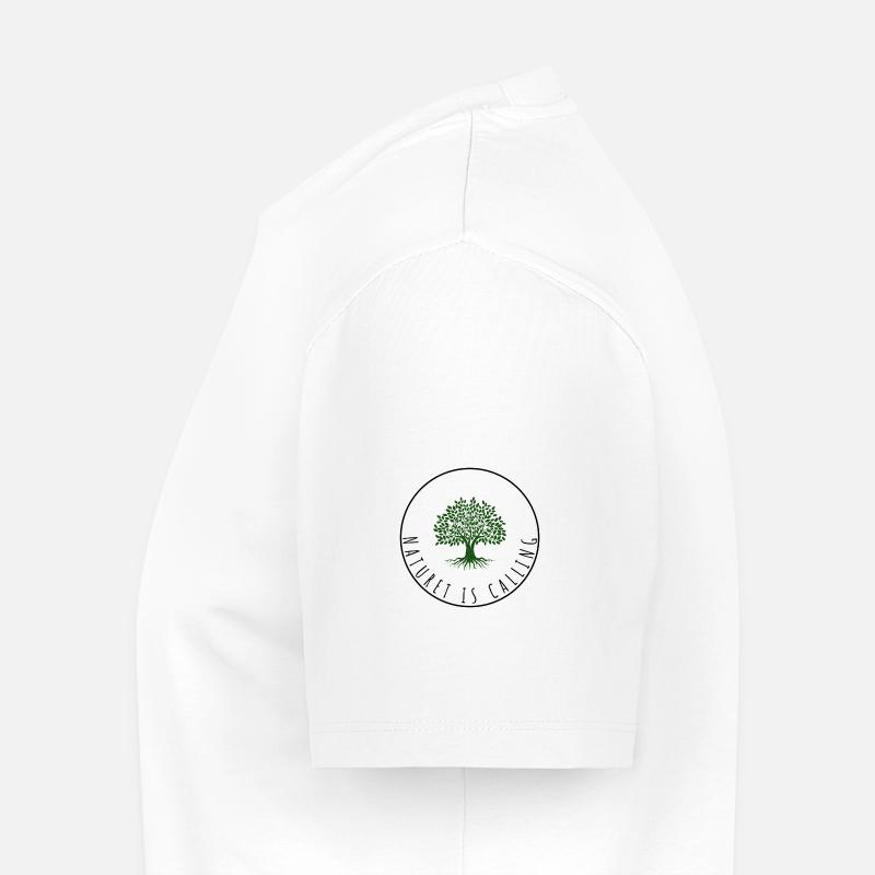 Nature is calling - Männer Premium Bio T-Shirt - Weiß